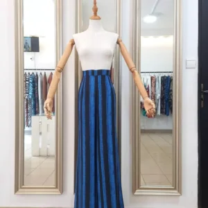 PALAZZO AVEC POCHE INDIGO - Nanawax