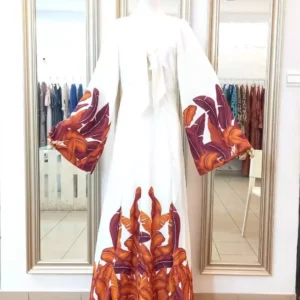 ROBE EDWINA GARDEN ORANGE 2