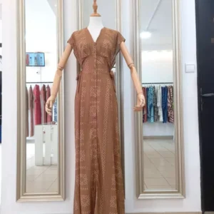 Robe à 2 ceintures Bogo Moutarde - Nanawax