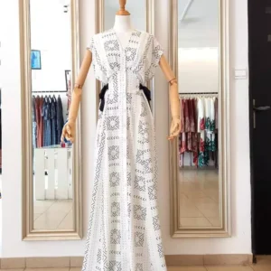 Robe à 2 ceintures Bogo beige