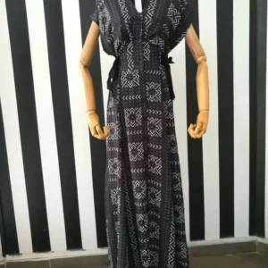 Robe à 2 ceintures Bogo noir 2