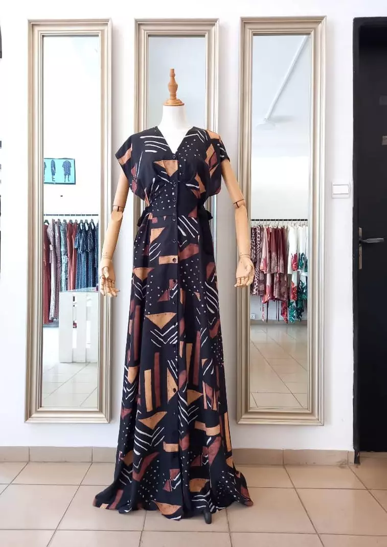 Robe à 2 ceintures Bogolan – Image 2