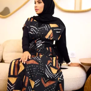 Robe à 2 ceintures Bogolan - Nanawax